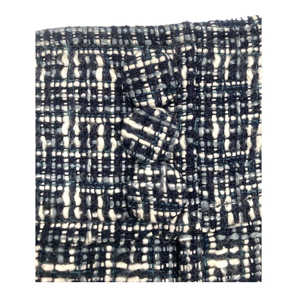 Ann Taylor Black White‎ Tweed Cotton Blend Lined Skirt Size 2 - Picture 2 of 8